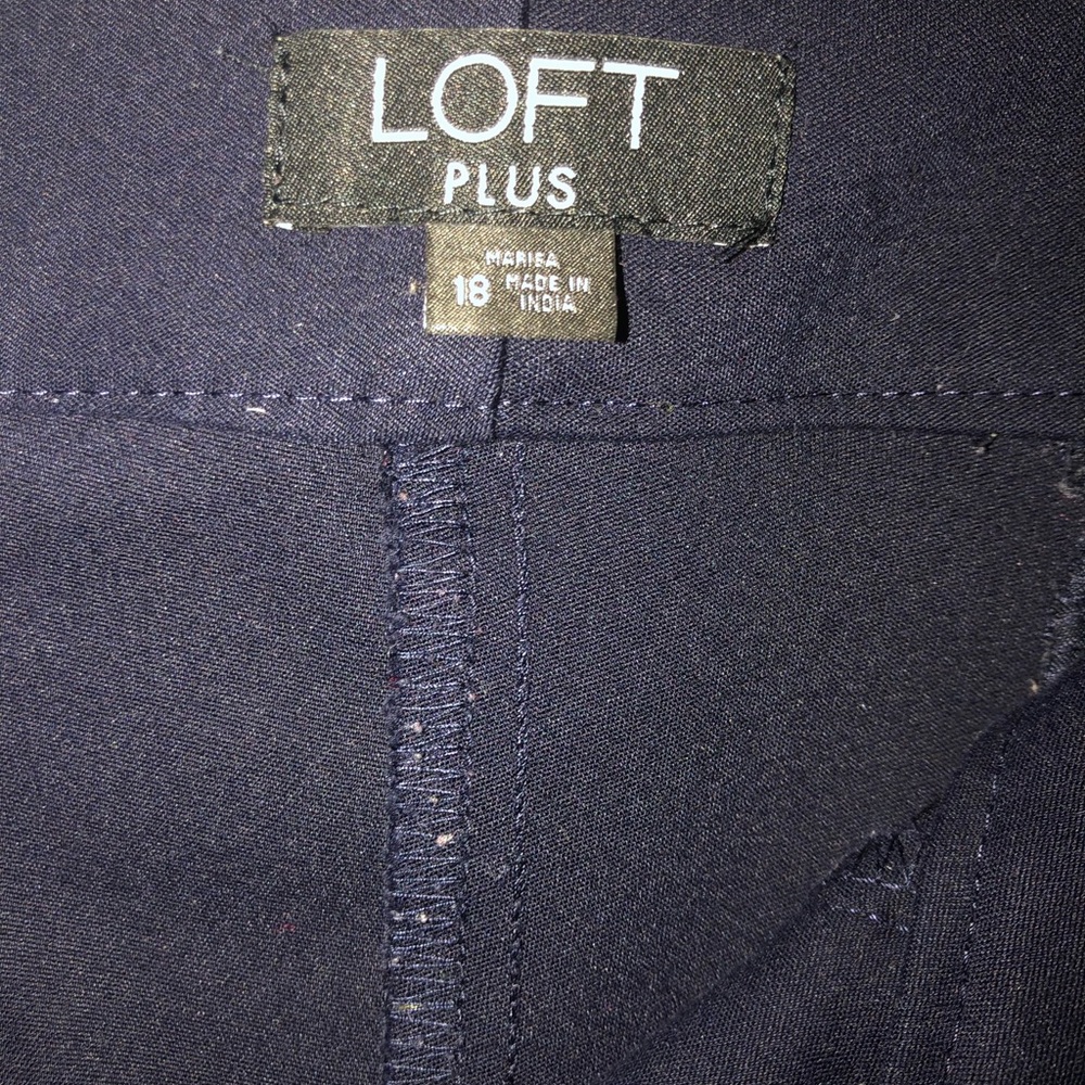 Loft Skinny Ankle Slack - 18 Plus - Navy